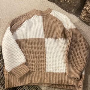 Checkered sweater